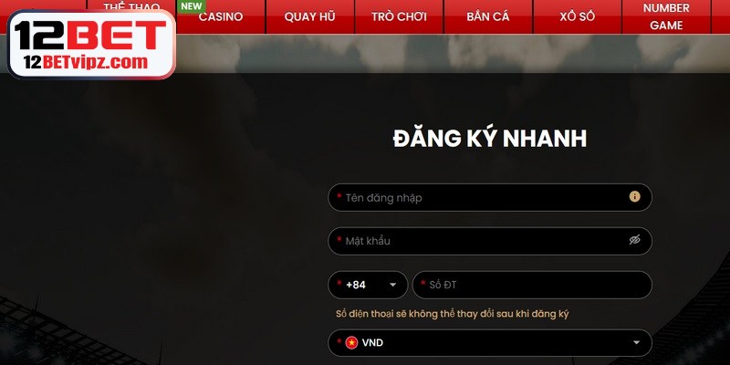 Nạp Tiền 12BET - Cách Sở Hữu Vốn Cược Nhanh Chóng 8 Người chơi cần tuân thủ các lưu ý khi thực hiện đăng ký 12BET