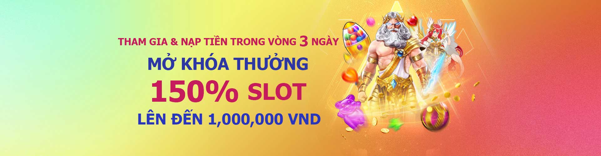 Tiền thưởng Slot 12BET 150% Nạp lần đầu – Tối đa 1.000.000 VND